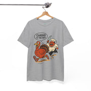 Funny Turkey Cardio Tee - Thanksgiving Gift, Unisex Cotton Shirt, Humor Tee, Fall Celebration Apparel, Holiday Humor T-Shirt
