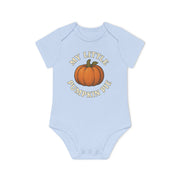 Baby Pumpkin Pie Bodysuit, Organic Infant Clothing, Fall Baby Outfit, Thanksgiving Gift, Cute Baby Onesie