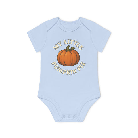 Baby Pumpkin Pie Bodysuit, Organic Infant Clothing, Fall Baby Outfit, Thanksgiving Gift, Cute Baby Onesie