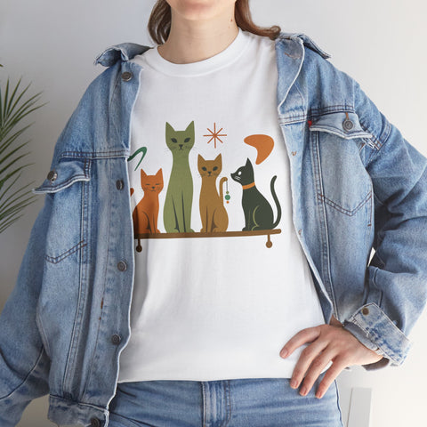 Whimsical Cat Graphic Tee, Fun Cat Lover Shirt, Cute Casual Wear, Gift for Cat Owners, Pet-Themed Apparel, Unisex Cat Tee