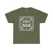 Graphic Dragonfly Insect Celtic Style Tee, Unisex Heavy Cotton T-Shirt, Bug Lover Gift, Nature Inspired Shirt, Unique Entomology Top, Insect