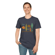 Retro Cute Fish Unisex T-Shirt, Vintage Ocean Tee, Graphic Sea Life Top, Animal Lover Gift, Coastal Apparel
