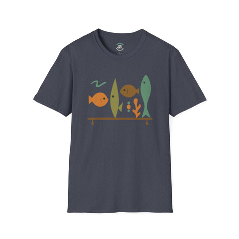Retro Cute Fish Unisex T-Shirt, Vintage Ocean Tee, Graphic Sea Life Top, Animal Lover Gift, Coastal Apparel