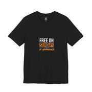Sunday Approved Unisex Jersey Tee, Casual Weekend Shirt, Gift for Friends, Relaxed Fit Tee, Simple Graphic T-Shirt