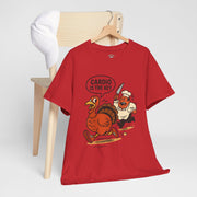 Funny Turkey Cardio Tee - Thanksgiving Gift, Unisex Cotton Shirt, Humor Tee, Fall Celebration Apparel, Holiday Humor T-Shirt