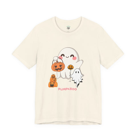 Cute Halloween Ghosts Tee, Unisex Halloween T-Shirt, Spooky Shirts for Adults, Pumpkin Boo Graphic Tee, Fall Celebration Apparel