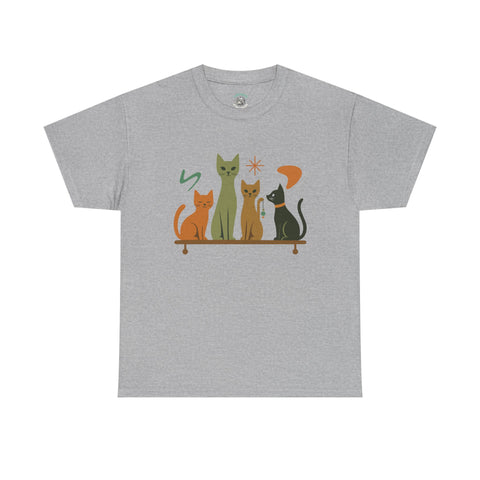 Whimsical Cat Graphic Tee, Fun Cat Lover Shirt, Cute Casual Wear, Gift for Cat Owners, Pet-Themed Apparel, Unisex Cat Tee