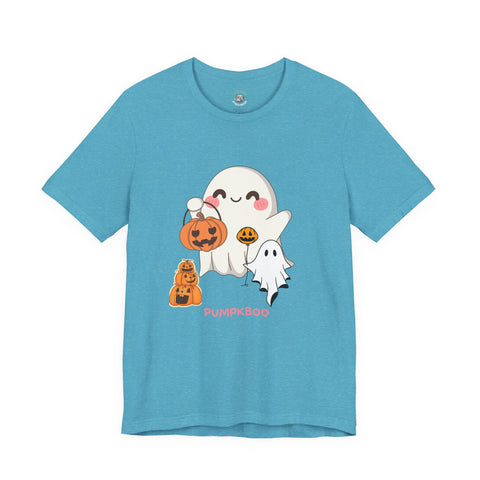 Cute Halloween Ghosts Tee, Unisex Halloween T-Shirt, Spooky Shirts for Adults, Pumpkin Boo Graphic Tee, Fall Celebration Apparel