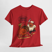 Funny Turkey Cardio Tee - Thanksgiving Gift, Unisex Cotton Shirt, Humor Tee, Fall Celebration Apparel, Holiday Humor T-Shirt