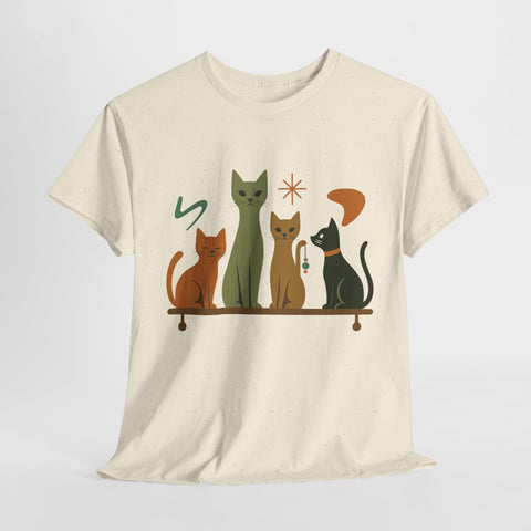 Whimsical Cat Graphic Tee, Fun Cat Lover Shirt, Cute Casual Wear, Gift for Cat Owners, Pet-Themed Apparel, Unisex Cat Tee