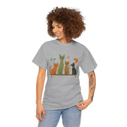 Whimsical Cat Graphic Tee, Fun Cat Lover Shirt, Cute Casual Wear, Gift for Cat Owners, Pet-Themed Apparel, Unisex Cat Tee