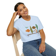 Retro Cute Fish Unisex T-Shirt, Vintage Ocean Tee, Graphic Sea Life Top, Animal Lover Gift, Coastal Apparel