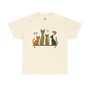 Whimsical Cat Graphic Tee, Fun Cat Lover Shirt, Cute Casual Wear, Gift for Cat Owners, Pet-Themed Apparel, Unisex Cat Tee
