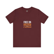 Sunday Approved Unisex Jersey Tee, Casual Weekend Shirt, Gift for Friends, Relaxed Fit Tee, Simple Graphic T-Shirt