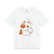Cute Halloween Ghosts Tee, Unisex Halloween T-Shirt, Spooky Shirts for Adults, Pumpkin Boo Graphic Tee, Fall Celebration Apparel