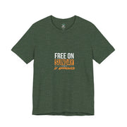Sunday Approved Unisex Jersey Tee, Casual Weekend Shirt, Gift for Friends, Relaxed Fit Tee, Simple Graphic T-Shirt