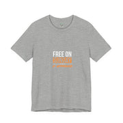 Sunday Approved Unisex Jersey Tee, Casual Weekend Shirt, Gift for Friends, Relaxed Fit Tee, Simple Graphic T-Shirt