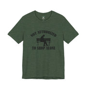 Funny Shopping Tee - 'Not Authorized to Shop Alone' Unisex Jersey Short Sleeve Shirt, Gift for Shopaholics, Casual Wear, Birthday [...]