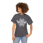 Graphic Insect Celtic Style Tee, Unisex Heavy Cotton T-Shirt, Bug Lover Gift, Nature Inspired Shirt, Unique Entomology Top, Insect