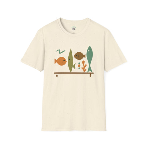 Retro Cute Fish Unisex T-Shirt, Vintage Ocean Tee, Graphic Sea Life Top, Animal Lover Gift, Coastal Apparel