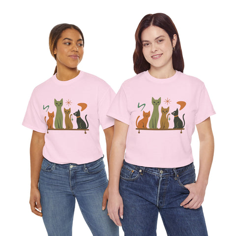 Whimsical Cat Graphic Tee, Fun Cat Lover Shirt, Cute Casual Wear, Gift for Cat Owners, Pet-Themed Apparel, Unisex Cat Tee