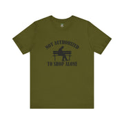 Funny Shopping Tee - 'Not Authorized to Shop Alone' Unisex Jersey Short Sleeve Shirt, Gift for Shopaholics, Casual Wear, Birthday [...]