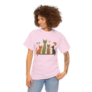 Whimsical Cat Graphic Tee, Fun Cat Lover Shirt, Cute Casual Wear, Gift for Cat Owners, Pet-Themed Apparel, Unisex Cat Tee