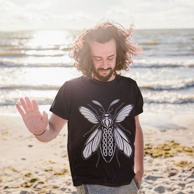 Celtic Unisex Tee with Graphic Fly Design