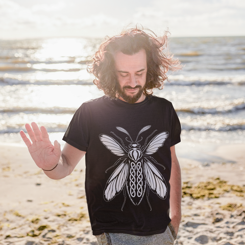 Celtic Unisex Tee with Graphic Fly Design