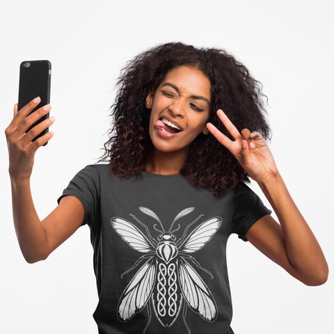 Celtic Unisex Tee with Graphic Fly Design