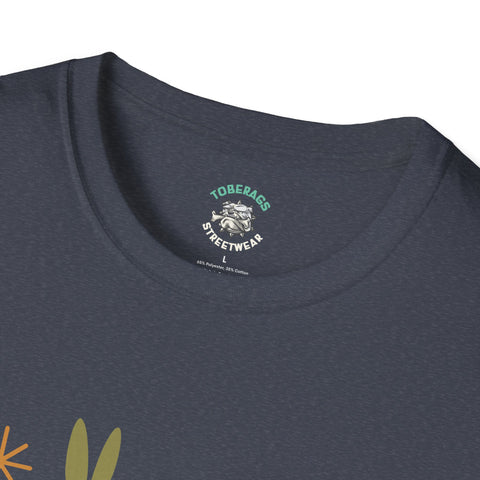 Vintage Retro Rabbits Unisex Softstyle T-Shirt, Rabbit Lover Gift, Cute Rabbit Tee, Animal Print Shirt, Graphic Tee for Rabbit Owners