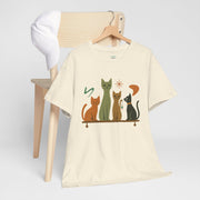 Whimsical Cat Graphic Tee, Fun Cat Lover Shirt, Cute Casual Wear, Gift for Cat Owners, Pet-Themed Apparel, Unisex Cat Tee