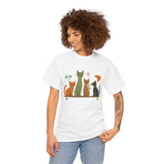Whimsical Cat Graphic Tee, Fun Cat Lover Shirt, Cute Casual Wear, Gift for Cat Owners, Pet-Themed Apparel, Unisex Cat Tee