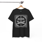 Graphic Dragonfly Insect Celtic Style Tee, Unisex Heavy Cotton T-Shirt, Bug Lover Gift, Nature Inspired Shirt, Unique Entomology Top, Insect