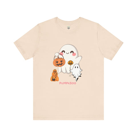 Cute Halloween Ghosts Tee, Unisex Halloween T-Shirt, Spooky Shirts for Adults, Pumpkin Boo Graphic Tee, Fall Celebration Apparel