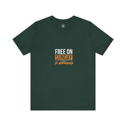 Sunday Approved Unisex Jersey Tee, Casual Weekend Shirt, Gift for Friends, Relaxed Fit Tee, Simple Graphic T-Shirt