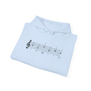 Musical Note Hoodie, Perfect Gift for Musicians, Unisex Sweatshirt, Music Lover Apparel, Cozy for Concerts, Note Design