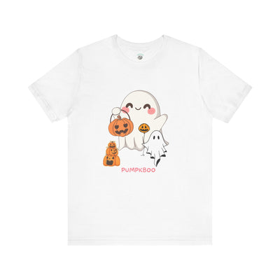 Cute Halloween Ghosts Tee, Unisex Halloween T-Shirt, Spooky Shirts for Adults, Pumpkin Boo Graphic Tee, Fall Celebration Apparel