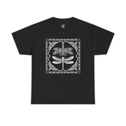 Graphic Dragonfly Insect Celtic Style Tee, Unisex Heavy Cotton T-Shirt, Bug Lover Gift, Nature Inspired Shirt, Unique Entomology Top, Insect