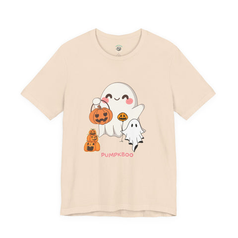 Cute Halloween Ghosts Tee, Unisex Halloween T-Shirt, Spooky Shirts for Adults, Pumpkin Boo Graphic Tee, Fall Celebration Apparel