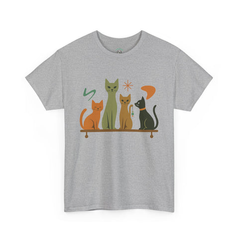 Whimsical Cat Graphic Tee, Fun Cat Lover Shirt, Cute Casual Wear, Gift for Cat Owners, Pet-Themed Apparel, Unisex Cat Tee