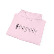 Musical Note Hoodie, Perfect Gift for Musicians, Unisex Sweatshirt, Music Lover Apparel, Cozy for Concerts, Note Design