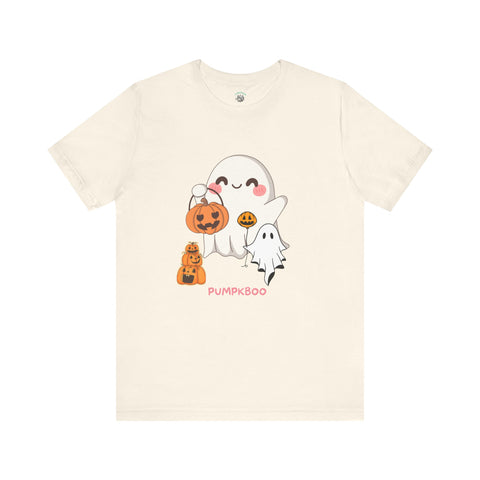 Cute Halloween Ghosts Tee, Unisex Halloween T-Shirt, Spooky Shirts for Adults, Pumpkin Boo Graphic Tee, Fall Celebration Apparel