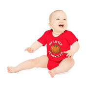 Baby Pumpkin Pie Bodysuit, Organic Infant Clothing, Fall Baby Outfit, Thanksgiving Gift, Cute Baby Onesie