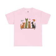 Whimsical Cat Graphic Tee, Fun Cat Lover Shirt, Cute Casual Wear, Gift for Cat Owners, Pet-Themed Apparel, Unisex Cat Tee