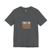 Sunday Approved Unisex Jersey Tee, Casual Weekend Shirt, Gift for Friends, Relaxed Fit Tee, Simple Graphic T-Shirt