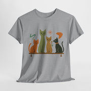 Whimsical Cat Graphic Tee, Fun Cat Lover Shirt, Cute Casual Wear, Gift for Cat Owners, Pet-Themed Apparel, Unisex Cat Tee