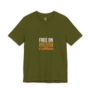 Sunday Approved Unisex Jersey Tee, Casual Weekend Shirt, Gift for Friends, Relaxed Fit Tee, Simple Graphic T-Shirt