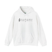 Musical Note Hoodie, Perfect Gift for Musicians, Unisex Sweatshirt, Music Lover Apparel, Cozy for Concerts, Note Design
