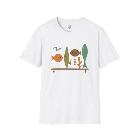 Retro Cute Fish Unisex T-Shirt, Vintage Ocean Tee, Graphic Sea Life Top, Animal Lover Gift, Coastal Apparel
